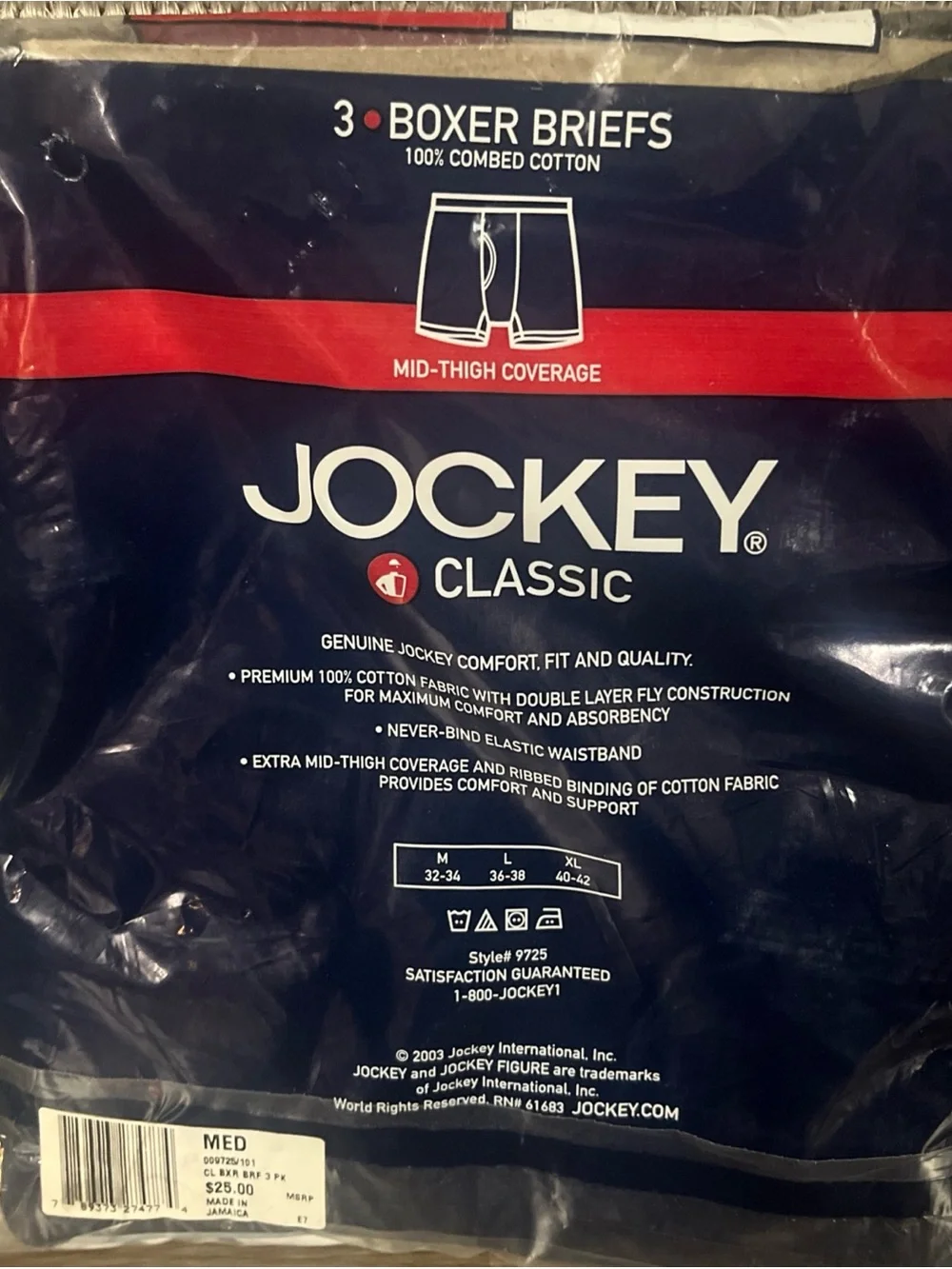 Jockey Men's Boxer Briefs Pack 2003